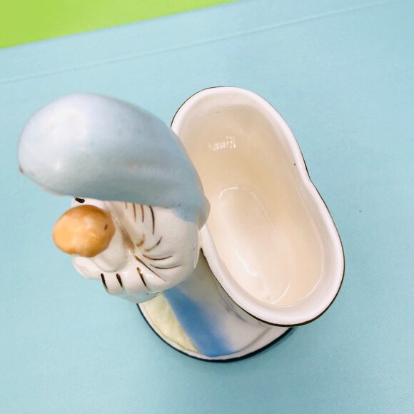 Vintage 60s SHAFFORD Porcelain Madonna with Baby Planter Rosary Holder Figurine - Picture 8 of 15